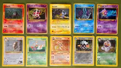 5 Japanese + 4 1st ed Eng + 1 base English Pokemon Holographic cards, NM,1999New - Image 1