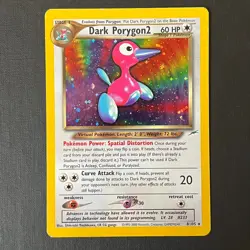 2000 Dark Porygon 2 8/105 Holo Rare Pokemon Card - Neo Destiny Set - Image 2