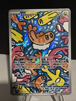 Pokemon TCG Tatsugiri Twilight Masquerade Illustration Rare Card 186/167 - Image 1
