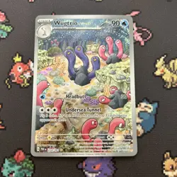 Wugtrio 224/091 NM -Illustration Rare Pokemon Card- Paldean Fates (1z) - Image 1