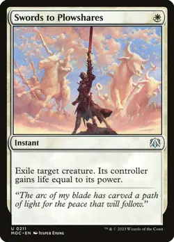 MTG - Swords to Plowshares - MOM Commander - Magic the Gathering - Image 1