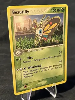 Beautifly 6/17 Pop 1 Series Promo Uncommon Pokemon Card NM Condition - Image 3