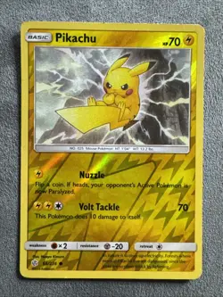 Pokemon TCG Pikachu 66/236 REVERSE Holo Cosmic Eclipse Pokemon Card - Image 1