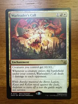 MTG Warleader's Call Murders at Karlov Manor #242- NM Regular Rare Card - Image 1