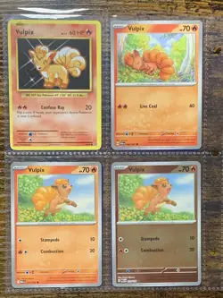 Lot 8x Official Pokemon Cards, Vulpix and Ninetales - Image 2