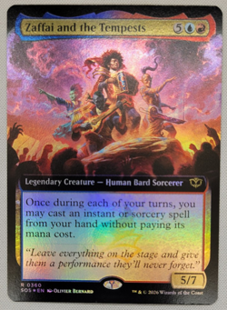 Zaffai and the Tempests Extended Art Foil - Secrets of Strixhaven - Image 1