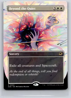 Beyond the Quiet (Borderless) 303 Edge of Eternities Magic: The Gathering NM - Image 1
