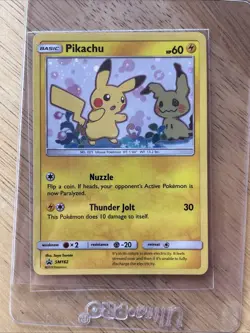 Pokemon Pikachu SM162 Promo Holo Basic HP 60 Saya Tsuruta 2019 - Image 2