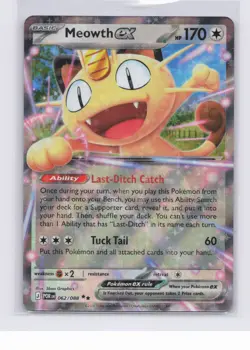 Pokemon Meowth EX Full Art Holo Double Rare Perfect Order 062/088 NM - Image 1