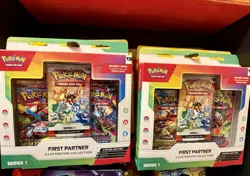 2 X Pokemon TCG First Partner Illustration Collection Series 1 New Sealed - Image 1