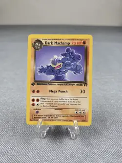 Pokemon TCG : Dark Machamp - Team Rocket 1st Edition 27/82 Non Holo WOTC NM - Image 1