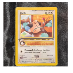 Pokemon TCG Cleffa 1st Edition 20/111 Neo Genesis Rare 30 HP Regular English - Image 1