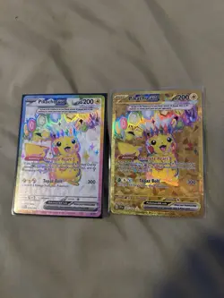 Pokemon Pikachu EX Holo SVP Black Star Promo 239/197 247/197 Lot of 2 English - Image 1