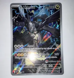 Ascended Hero’s N's Zekrom Full Art Holo black star promo Pokemon center stamp - Image 1