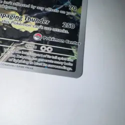 Ascended Hero’s N's Zekrom Full Art Holo black star promo Pokemon center stamp - Image 2