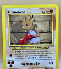 Hitmonchan 69/105 – Neo Destiny - NM - WOTC 2000 Vintage Pokemon TCG - Image 2