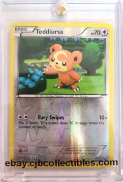 Pokemon TEDDIURSA 75/101 Reverse Holo Plasma Blast - Light Play 🍒 - Image 1