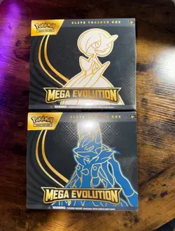 POKEMON MEGA EVOLUTION ELITE TRAINER BOX ETB LOT OF 2 SEALED LUCARIO & GARDEVIOR - Image 1
