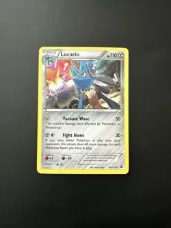 Pokemon TCG Lucario 63/124 Cosmos Holo Rare Pokemon XY Fates Collide - Image 1