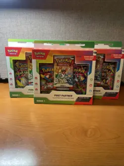 Pokemon TCG First Partner Illustration Collection Series 1 New Lot Of 3 - Image 1