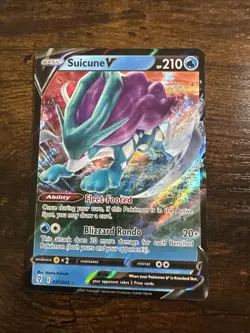 2021 Pokemon Suicune V #031/203 Evolving Skies Ultra Rare Holo - Image 1