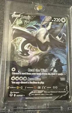 2022 Pokemon Lugia V Silver Tempest 186/195 - Image 1