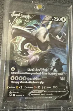 2022 Pokemon Lugia V Silver Tempest 186/195 - Image 2