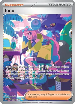 Iono (237/091) Scarlet & Violet: Paldean Fates​ - Near Mint Holofoil Pokemon TCG - Image 1