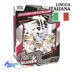 POKEMON Collezione con Raccoglitore FUOCO BIANCO 5 Buste in Italiano Asta - Image 1