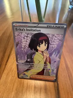 Pokemon TCG Scarlet & Violet Trainer Supporter Erika's Invitation 196/165 - Image 1