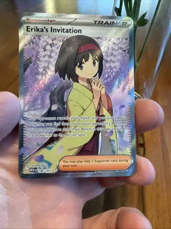 Pokemon TCG Scarlet & Violet Trainer Supporter Erika's Invitation 196/165 - Image 3