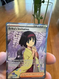 Pokemon TCG Scarlet & Violet Trainer Supporter Erika's Invitation 196/165 - Image 4