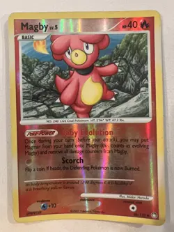 Magby 88/123 - Reverse Holo - D&P Mysterious Treasures Pokemon TCG - Image 1