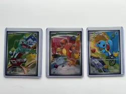 Pokemon First Partner Illustration Collection Series 1 Kanto Gen 1 Starters Set - Image 1