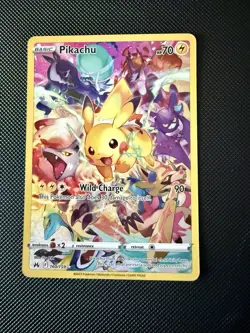 2023 POKEMON SWORD & SHIELD CROWN ZENITH #160 FULL ART/PIKACHU - Image 1