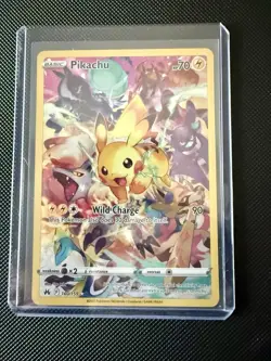 2023 POKEMON SWORD & SHIELD CROWN ZENITH #160 FULL ART/PIKACHU - Image 3