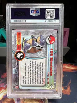 1999 Topps Blue Topps Label Pokemon T.V. Blastoise #8 PSA 8 - Image 2