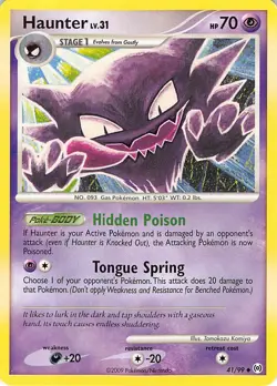 Haunter 41/99 Uncommon Arceus Pokemon Lightly Played - Image 1