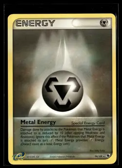 Pokemon TCG Ruby and Sapphire #94/109 Metal Energy (Special) LP - Image 1