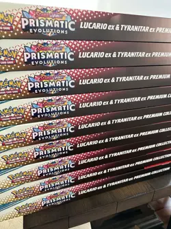 Pokemon TCG Prismatic Lucario Ex & Tyranitar Ex Premium Collection New Sealed - Image 2