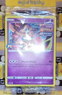 Pokemon Deoxys Sealed Black Star Promo SWSH170 Holo Fusion Strike Prerelease - Image 3