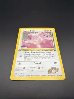 Koga's Ditto - 1st Edition Holo - 10/132 Gym Challenge - Pokemon TCG - 2000 - Image 5