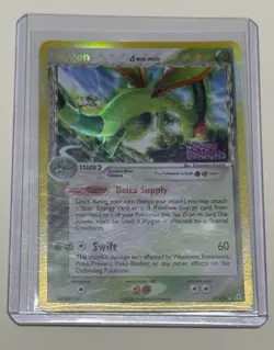 Flygon Reverse Foil Pokemon EX Holon Phantoms #7 2006 - Image 4