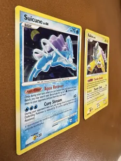 Pokemon D & P Raikou w/HOLO BLEED Secret Wonders 16/132 - Bonus Suicune - LP - Image 3