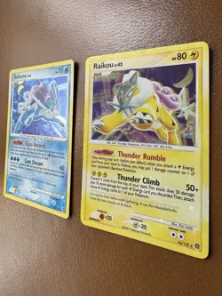 Pokemon D & P Raikou w/HOLO BLEED Secret Wonders 16/132 - Bonus Suicune - LP - Image 4
