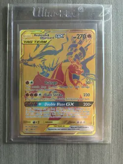 Pokemon Reshiram & Charizard GX TAG TEAM Promo Foil SM247 270 HP Basic English - Image 3