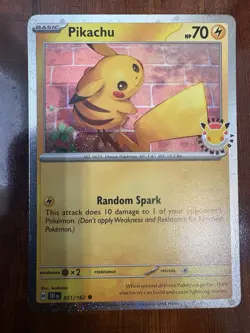 Pokemon Day Pikachu 2026 Promo 51/162 Cosmo Holo MINT! BOX FRESH! ⚡ - Image 1