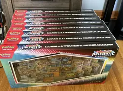 Pokemon Lucario Ex Tyranitar Ex Premium Collection Prismatic Evolution Lot of 4 - Image 1