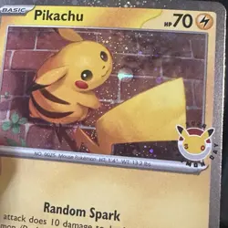 Pokemon TCG Pikachu 051/162 Pokemon Day 2026 Cosmos Holo Swirl NM - Image 2