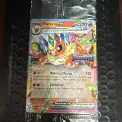 Pokemon flareon ex sealed stamped prismatic evolutions 014/131 MINT - Image 1